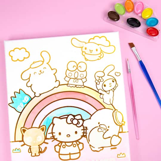 Hello Kitty® Kawaii Paint & Reveal Wall Art